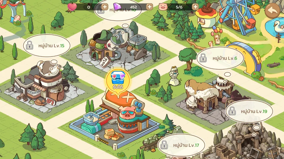 แผนที่ย่านหมู่บ้านในเกม